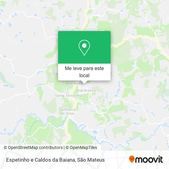 Espetinho e Caldos da Baiana mapa