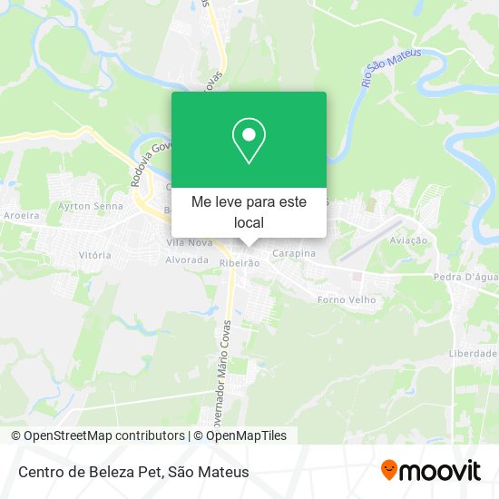 Centro de Beleza Pet mapa