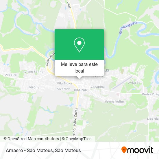 Amaero - Sao Mateus mapa