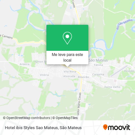 Hotel ibis Styles Sao Mateus mapa