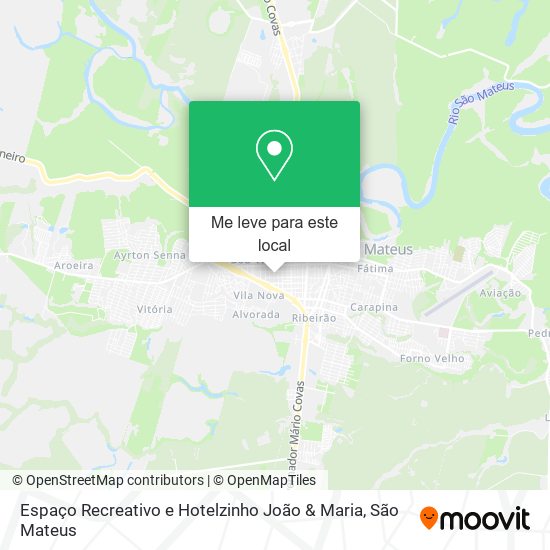 Espaço Recreativo e Hotelzinho João & Maria mapa