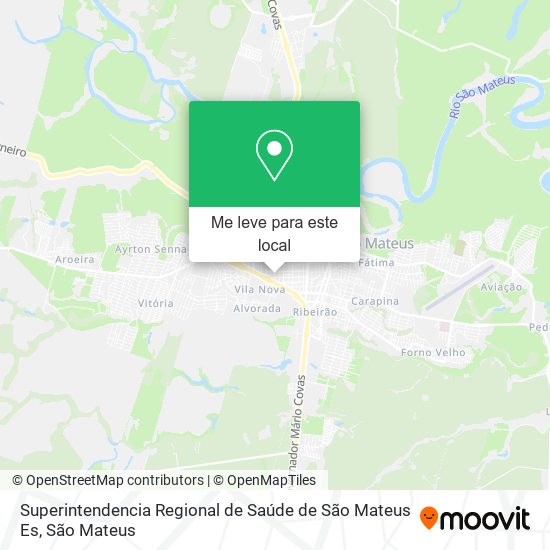Superintendencia Regional de Saúde de São Mateus Es mapa