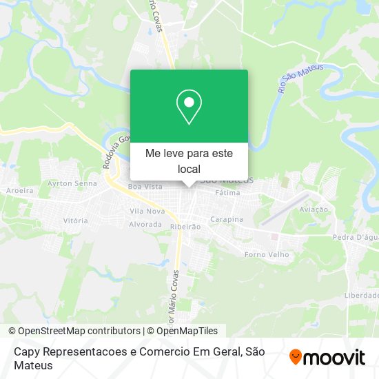 Capy Representacoes e Comercio Em Geral mapa