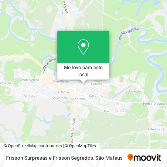 Frisson Surpresas e Frisson Segredos mapa