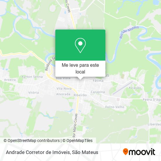Andrade Corretor de Imóveis mapa