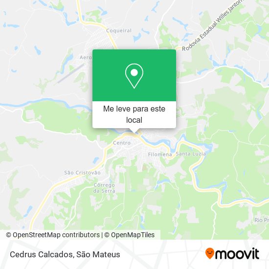 Cedrus Calcados mapa