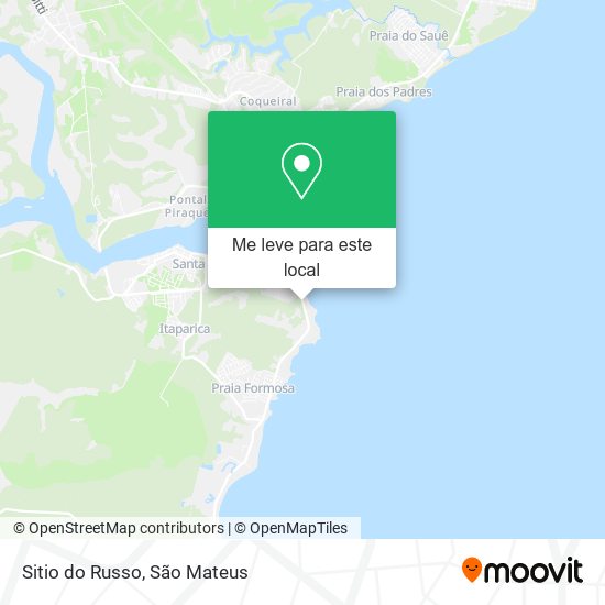 Sitio do Russo mapa