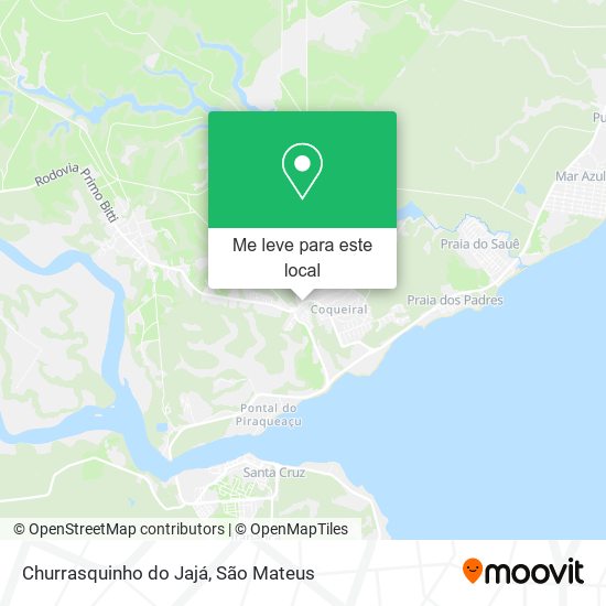 Churrasquinho do Jajá mapa