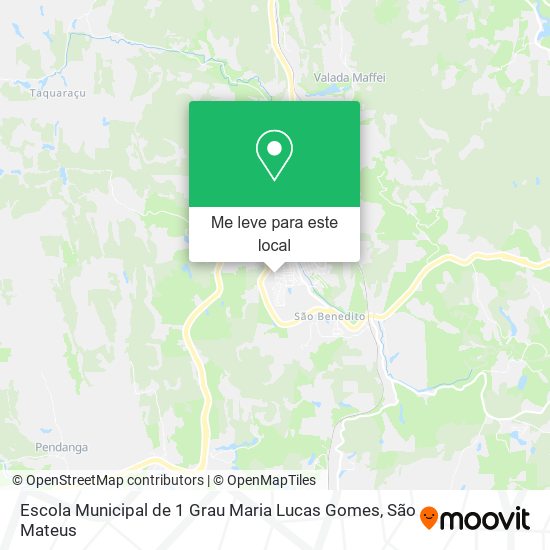 Escola Municipal de 1 Grau Maria Lucas Gomes mapa