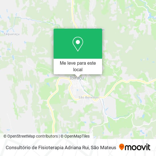 Consultório de Físioterapia Adriana Rui mapa