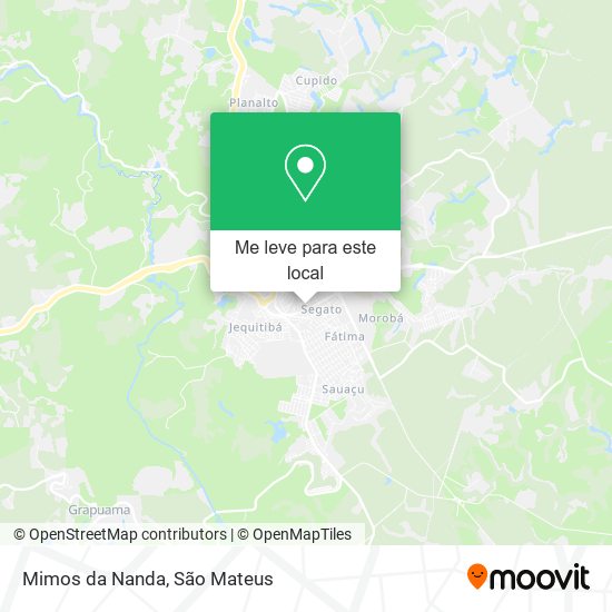 Mimos da Nanda mapa
