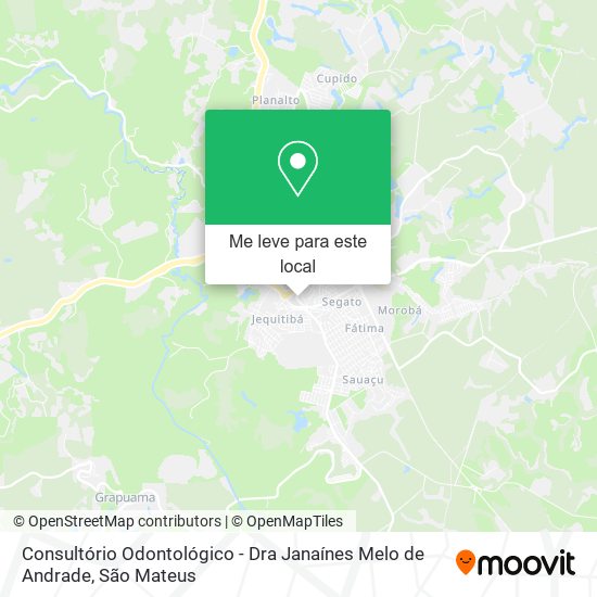 Consultório Odontológico - Dra Janaínes Melo de Andrade mapa
