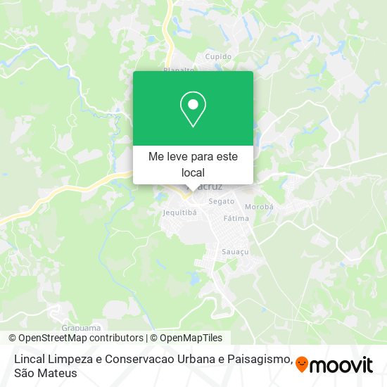 Lincal Limpeza e Conservacao Urbana e Paisagismo mapa