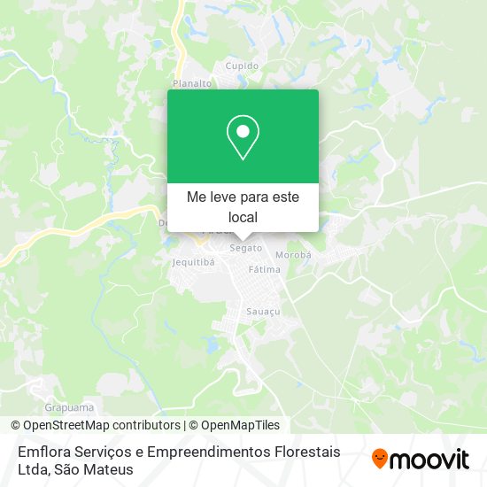 Emflora Serviços e Empreendimentos Florestais Ltda mapa