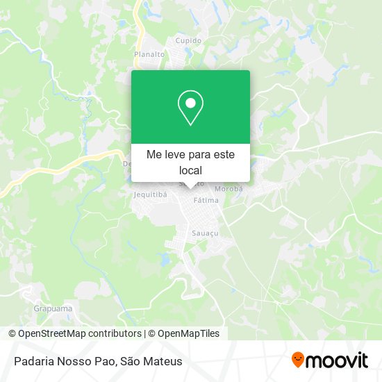 Padaria Nosso Pao mapa