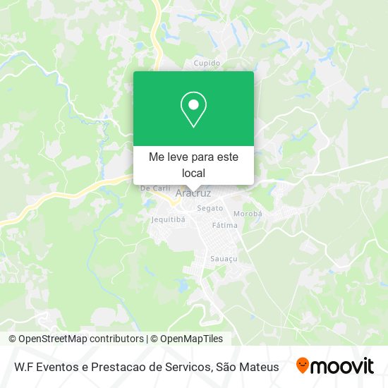 W.F Eventos e Prestacao de Servicos mapa