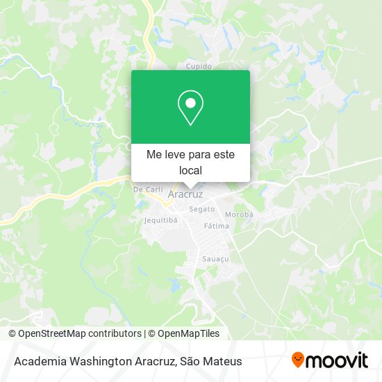 Academia Washington Aracruz mapa