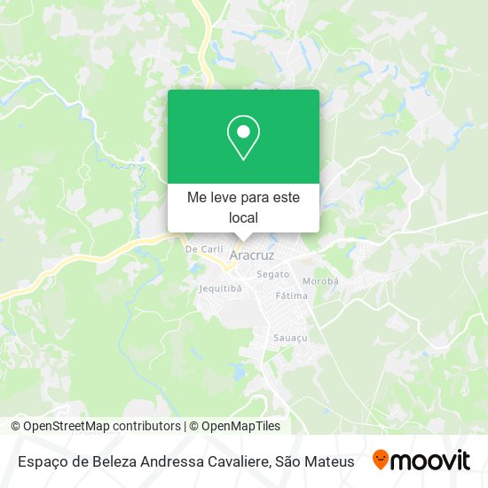 Espaço de Beleza Andressa Cavaliere mapa
