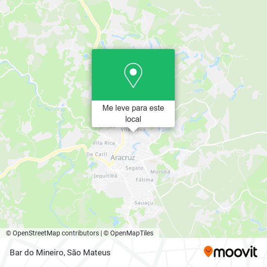 Bar do Mineiro mapa