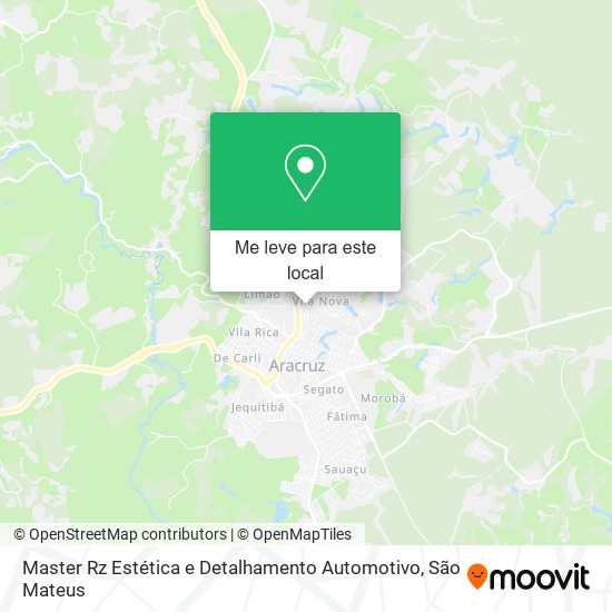 Master Rz Estética e Detalhamento Automotivo mapa
