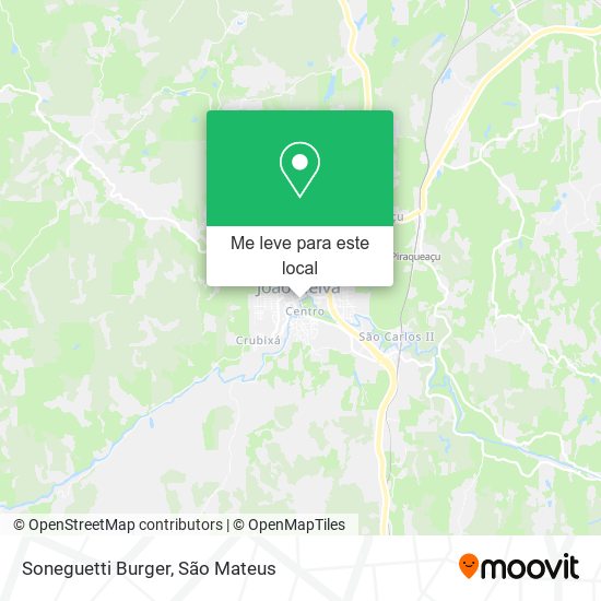 Soneguetti Burger mapa