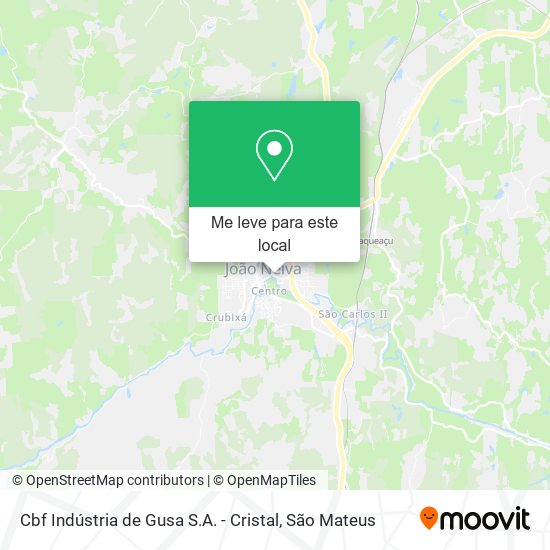 Cbf Indústria de Gusa S.A. - Cristal mapa