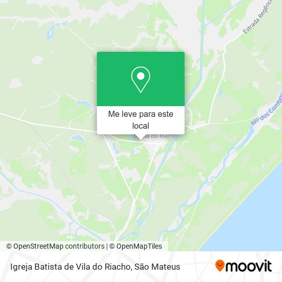 Igreja Batista de Vila do Riacho mapa
