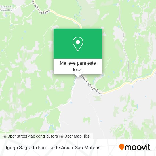 Igreja Sagrada Familia de Acioli mapa