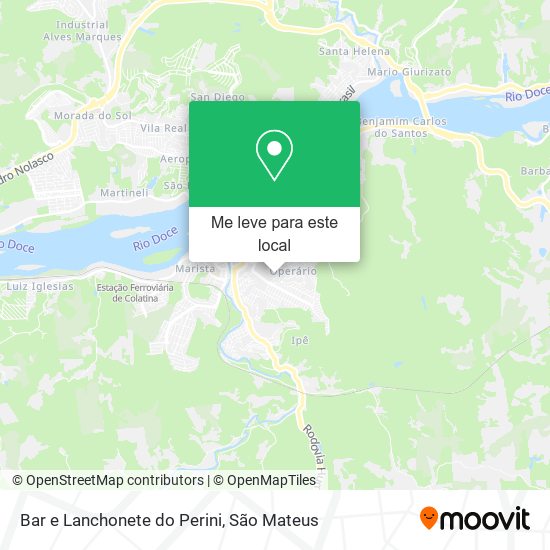 Bar e Lanchonete do Perini mapa