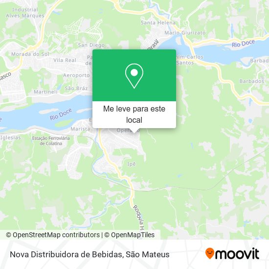 Nova Distribuidora de Bebidas mapa