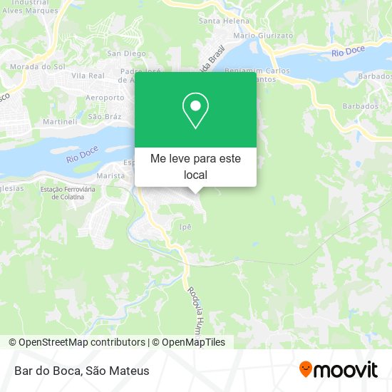 Bar do Boca mapa