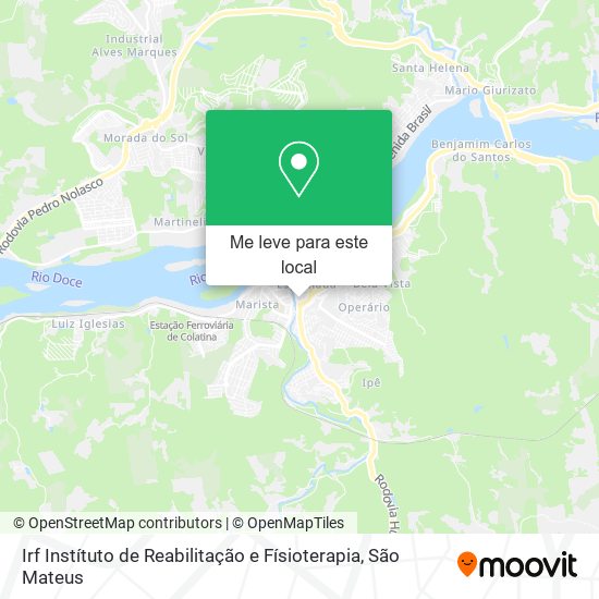 Irf Instítuto de Reabilitação e Físioterapia mapa