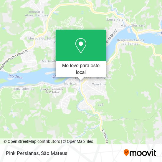 Pink Persianas mapa