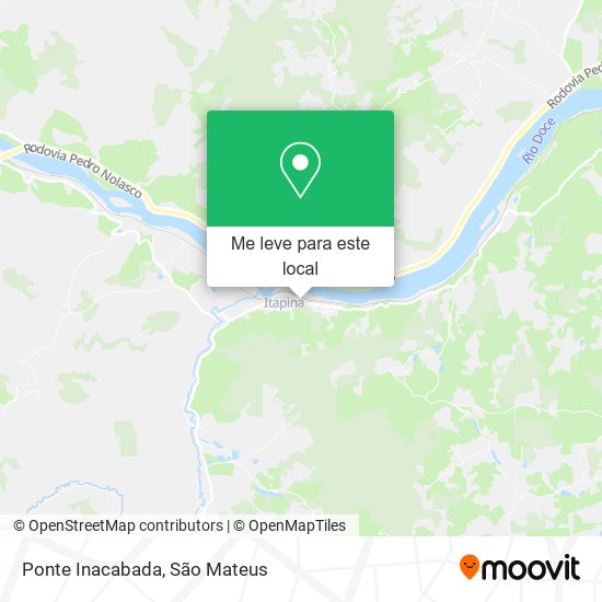 Ponte Inacabada mapa