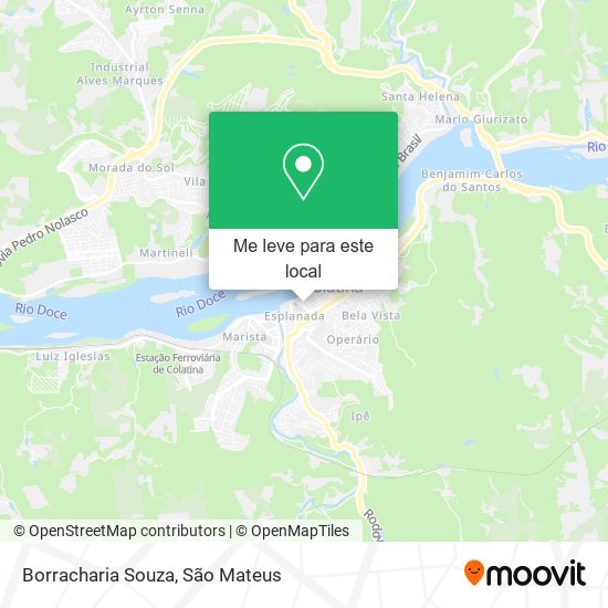 Borracharia Souza mapa