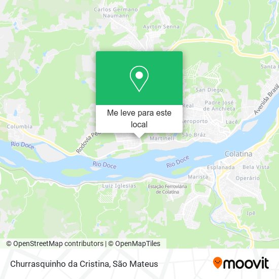 Churrasquinho da Cristina mapa