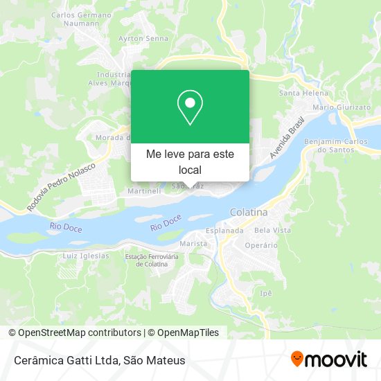 Cerâmica Gatti Ltda mapa