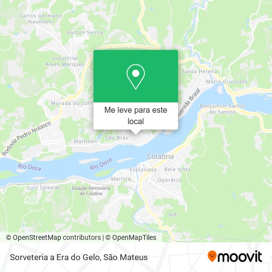Sorveteria a Era do Gelo mapa