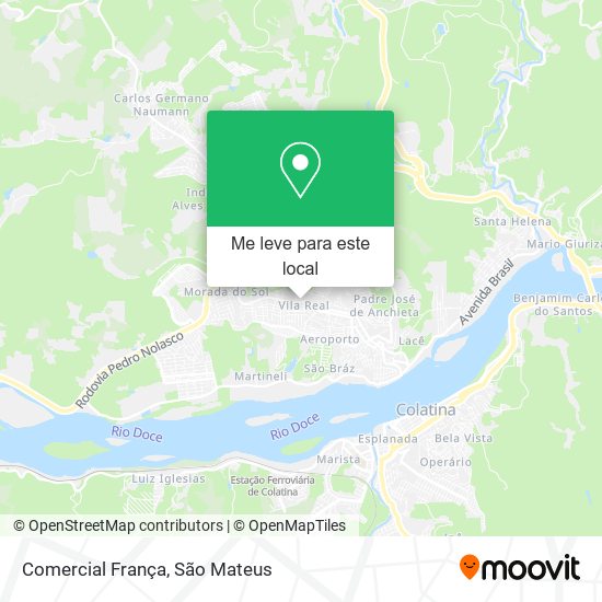 Comercial França mapa