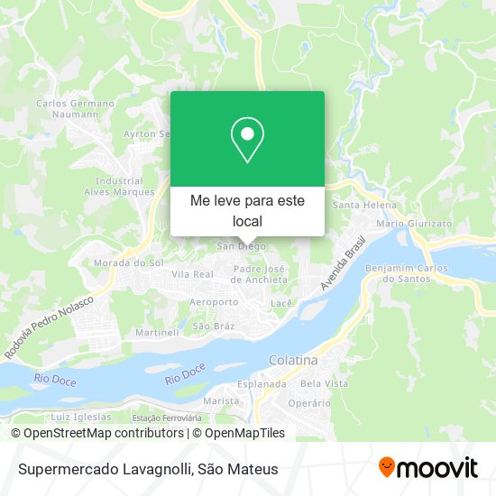 Supermercado Lavagnolli mapa