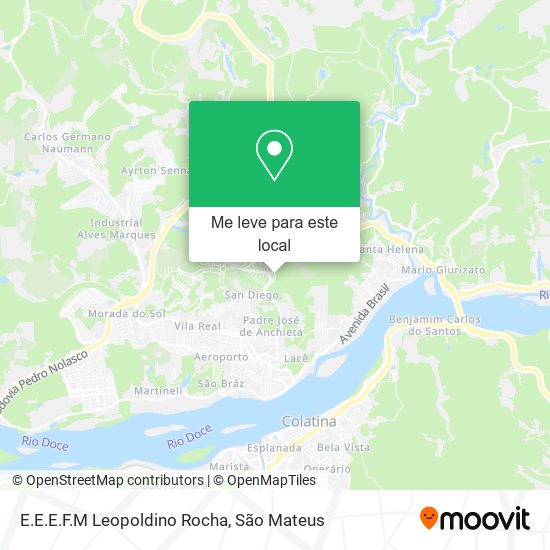 E.E.E.F.M Leopoldino Rocha mapa
