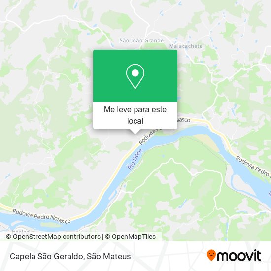 Capela São Geraldo mapa