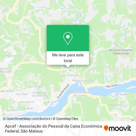 Apcef - Associação do Pessoal da Caixa Econômica Federal mapa