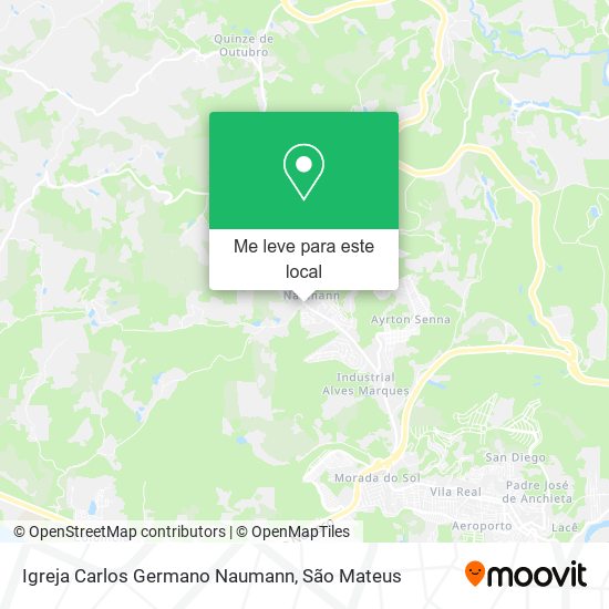Igreja Carlos Germano Naumann mapa