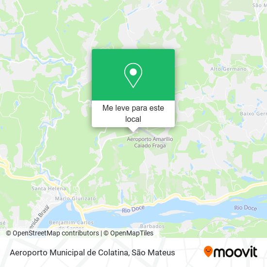 Aeroporto Municipal de Colatina mapa