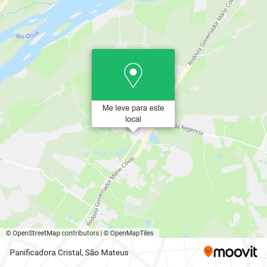 Panificadora Cristal mapa