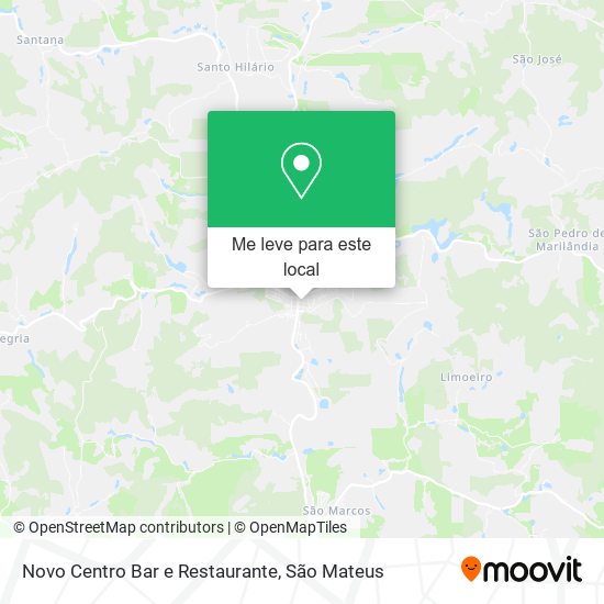 Novo Centro Bar e Restaurante mapa