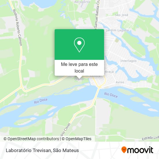 Laboratório Trevisan mapa