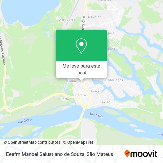 Eeefm Manoel Salustiano de Souza mapa
