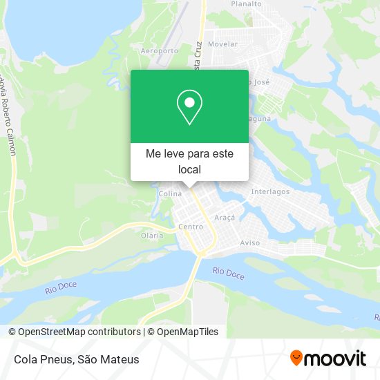 Cola Pneus mapa
